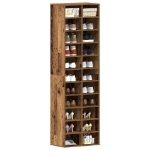 Scarpiera Legno Antico 54x34x183 cm in Legno Multistrato