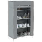 Scarpiera Grigio 60,5x30x97 cm in Tessuto Non Tessuto
