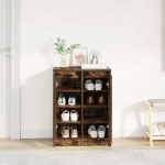 Scarpiera Rovere Fumo 57x34x76 cm in Legno Multistrato