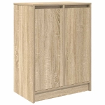 Scarpiera Rovere Sonoma 57x34x76 cm in Legno Multistrato