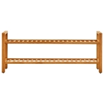 Scarpiera con 2 Ripiani 100x27x40 cm in Massello di Rovere