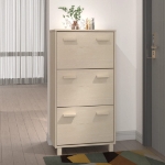 Scarpiera HAMAR ambra 59,5x35x117 cm in Legno Massello di Pino