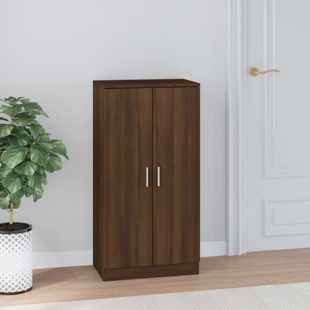Scarpiera Rovere Marrone 55x35x108 cm in Legno Multistrato