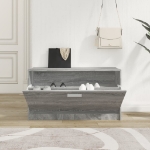 Scarpiera Grigio Sonoma 80x24x45 cm in Legno Multistrato