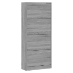 Scarpiera Grigio Sonoma 63x24x147 cm in Legno Multistrato