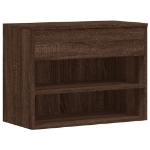 Scarpiera Rovere Marrone 60x30x45 cm in Legno Multistrato