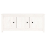 Scarpiera Bianca 110x38x45,5 cm in Legno Massello di Pino