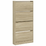 Scarpiera 4 Cassetti Ribaltabili Rovere Sonoma 80x21x163,5 cm