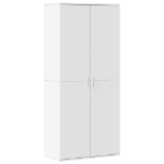 Scarpiera Bianca 80x39x178 cm in Legno Multistrato