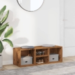 Panchina con Scarpiera Legno Antico 105x35x35 cm in Truciolato