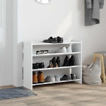Scarpiera Bianca 80x25x62 cm in Legno Multistrato