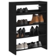 Scarpiera Nera 60x25x81 cm in Legno Multistrato