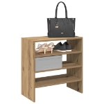 Scarpiere 2 pz Impilabili Rovere Artigianale 60x30x30,5 cm
