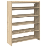 Scarpiera Rovere Sonoma 80x25x100 cm in Legno Multistrato