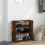 Scarpiera Rovere Fumo 60x25x62 cm in Legno Multistrato