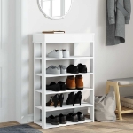 Scarpiera Bianca 60x30x98 cm in Legno Multistrato