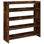 Scarpiera Rovere Fumo 80x25x81 cm in Legno Multistrato