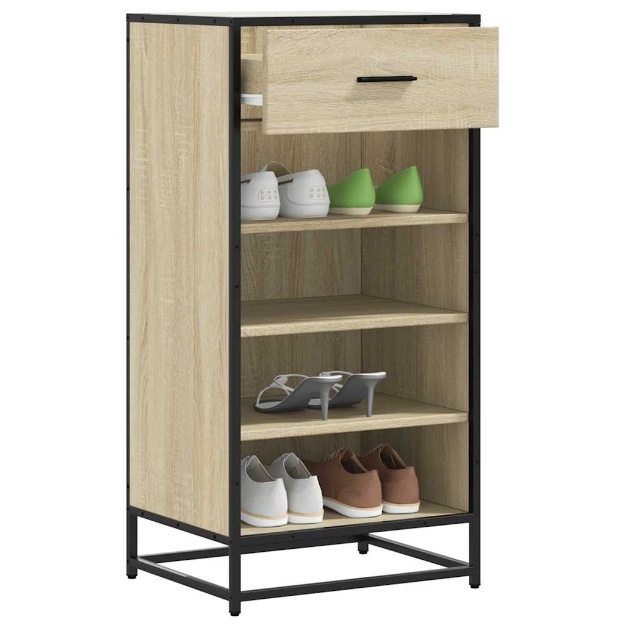 Scarpiera Rovere Sonoma 48x38x97,5 cm in Legno Multistrato