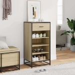 Scarpiera Rovere Sonoma 48x38x97,5 cm in Legno Multistrato
