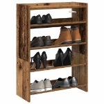 Scarpiera Legno Antico 60x25x81 cm in Legno Multistrato