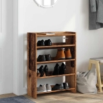 Scarpiera Legno Antico 60x25x81 cm in Legno Multistrato