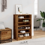 Scarpiera Legno Antico 60x35x92 cm in Legno Multistrato