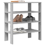Scarpiera Grigio Sonoma 61x32x70 cm in Legno Multistrato