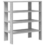 Scarpiera Grigio Sonoma 61x32x70 cm in Legno Multistrato