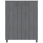 Scarpiera HAMAR Grigio Scuro 85x40x108 cm in Legno di Pino