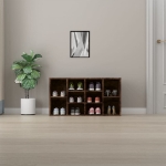 Scarpiera Rovere Fumo 103x30x54,5 cm in Legno Multistrato