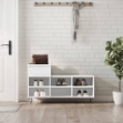 Scarpiera Bianca 102x36x60 cm in Legno Multistrato