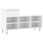 Scarpiera Bianca 102x36x60 cm in Legno Multistrato