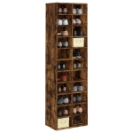 Scarpiera Rovere Fumo 54x34x183 cm in Legno Multistrato