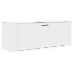 Scarpiera a Muro Bianca 100x35x38 cm in Legno Multistrato