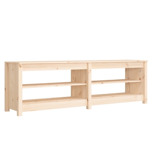 Scarpiera 160x36,5x50 cm in Legno Massello di Pino