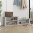 Scarpiera Grigio Cemento 150x35x45 cm in Legno Multistrato