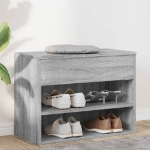 Scarpiera Grigio Sonoma 60x30x45 cm in Legno Multistrato