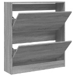 Scarpiera Grigio Sonoma 80x21x87,5 cm in Legno Multistrato