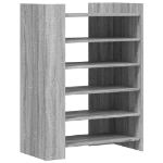 Scarpiera Grigio Sonoma 74,5x37,5x100 cm in Legno Multistrato