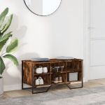 Scarpiera Rovere Fumo 90x38x45,5 cm in Truciolato