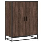 Scarpiera Rovere Marrone 75x38x97,5cm Legno Multistrato Metallo