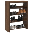 Scarpiera Rovere Marrone 60x25x81 cm in Legno Multistrato