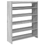 Scarpiera Grigio Sonoma 80x25x100 cm in Legno Multistrato