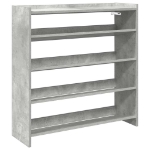 Scarpiera Grigio Cemento 80x25x81 cm in Legno Multistrato