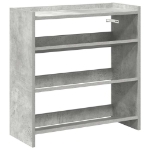 Scarpiera Grigio Cemento 60x25x62 cm in Legno Multistrato