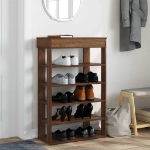 Scarpiera Rovere Marrone 60x30x98 cm in Legno Multistrato