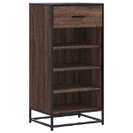 Scarpiera Rovere Marrone 48x38x97,5 cm in Legno Multistrato