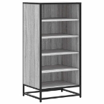 Scarpiera Grigio Sonoma 48x38x97,5 cm in Legno Multistrato