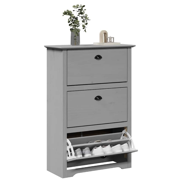 Scarpiera BODO Grigia 80x35x118 cm