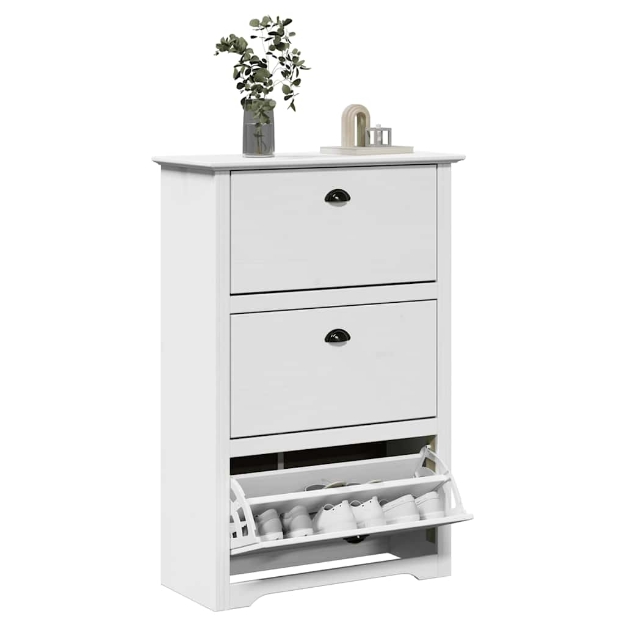 Scarpiera BODO Bianca 80x35x118 cm